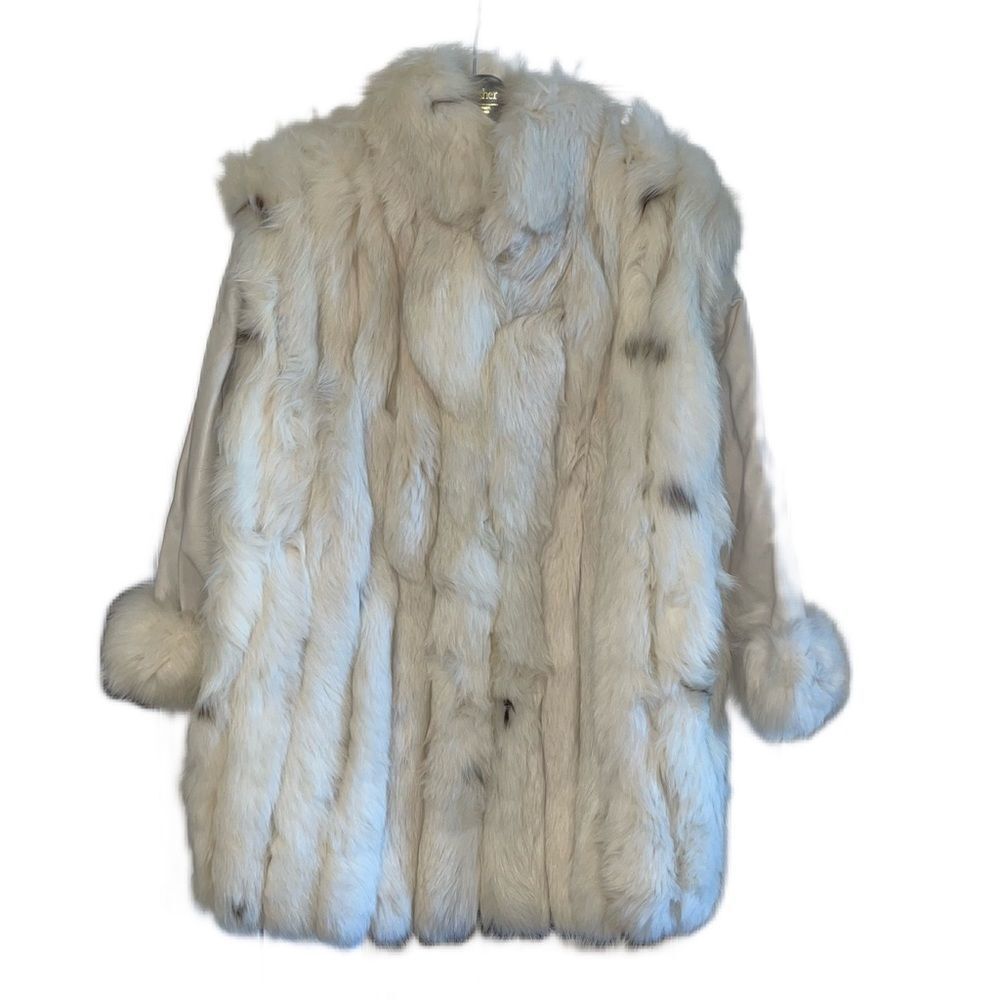 Saga Fox Fur Jacket / Vest Size 12 - 14
